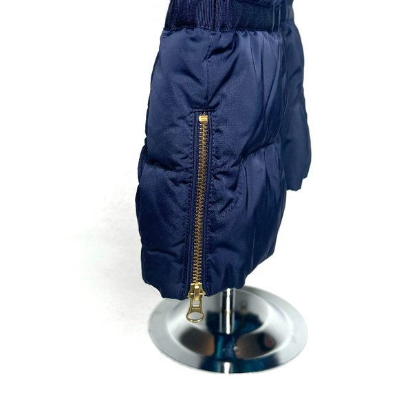 Lilly Pulitzer Isabelle Midnight Navy Down Vest Blue Iris Mai Tai Lining Size S - Picture 8 of 13